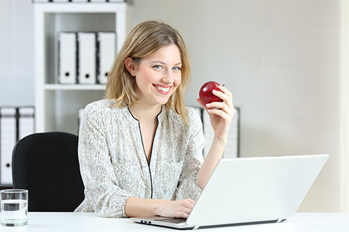 Woman with Apple